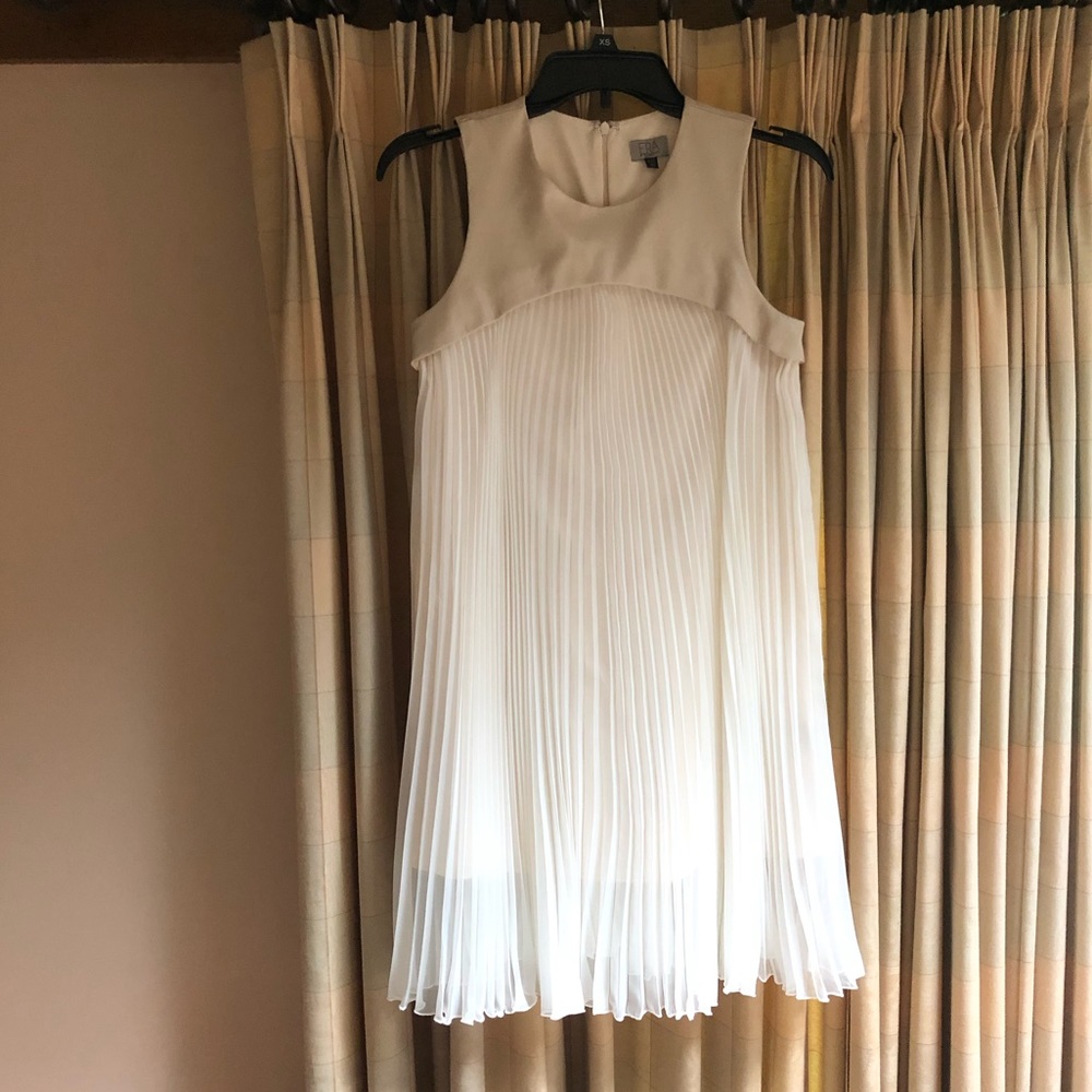Cream formal dress from Francesca’s